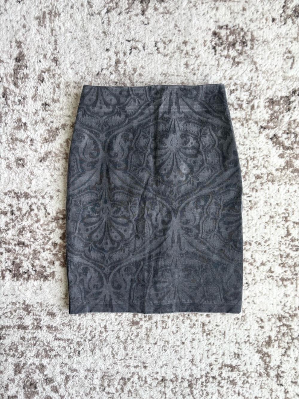 AllSaints Falcon Damask Paisley Vintage Fabric Pencil Skirt